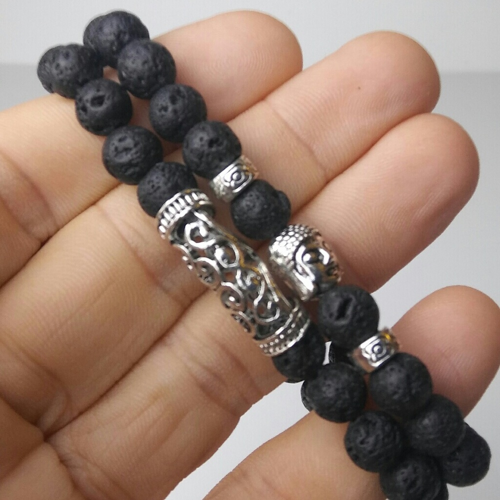 Natural Lave Rock Bracelets